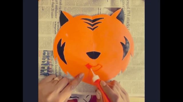 How to make Tiger's face mask