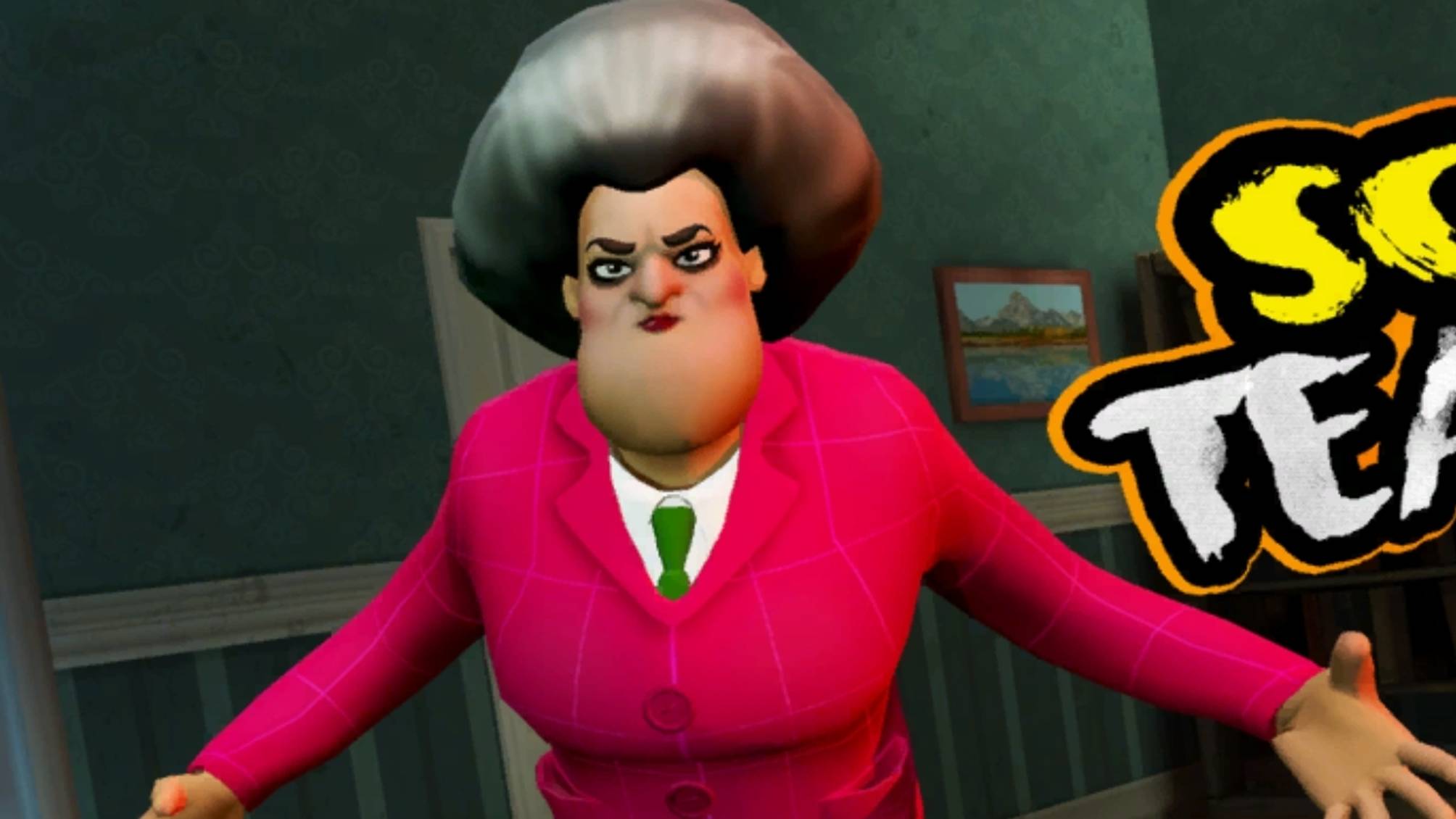 Первое видео про Scary Teacher 3D(прохождение) #1