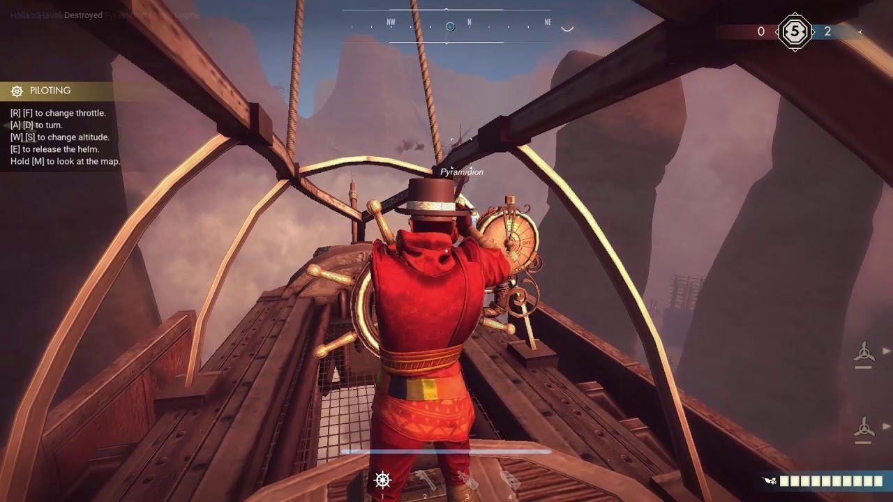 Guns of icarus online самая быстрая битва в крутой Steampunk игре. Играю за капитана, Стимпанк.