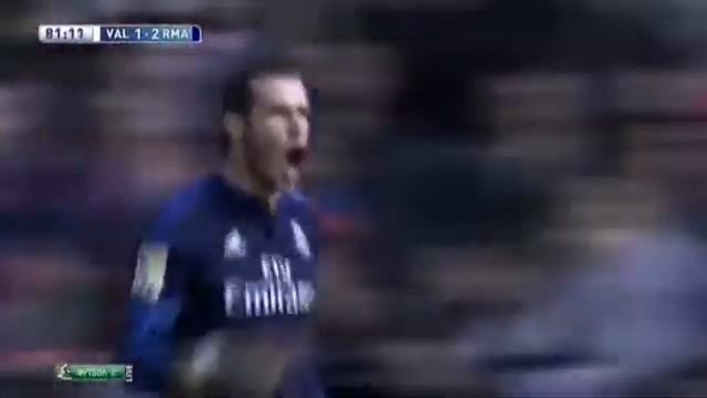 GOOOAL Gareth Bale Goal - Valencia 1 - 2 Real Madrid - 03_01_2016 смотреть онлайн