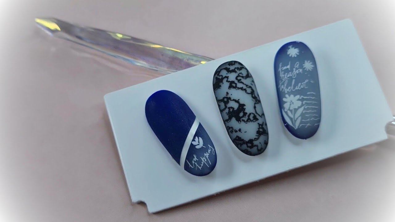 СТЕМПИНГ НА МОЛОКЕ Идеи дизайна ногтей. Молочный градиент. смотреть онлайн