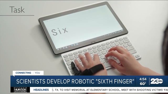 Scientists develop wearable artificial sixth finger