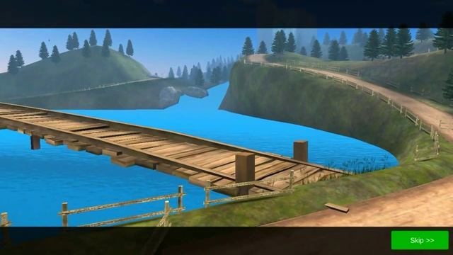 Euro Bus Simulator - Traveling on an old wooden bridge across the river by bus смотреть онлайн