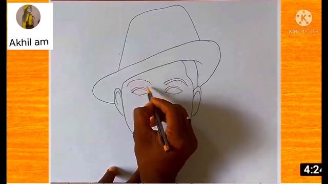 How to draw a bhagat singh/Bhagat singh drawing/Bhagat Singh Chitra/Bhagat Singh ki drawing/Akhil a смотреть онлайн