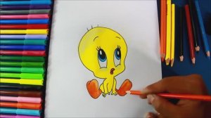 Как нарисовать цыпленка ТВИТИ ПАЙ поэтапно