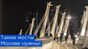 Такие мосты Москве нужны! Нагатинский затон