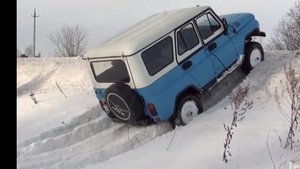 Уаз бобик не подвел снежный оффроуд