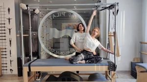 Упражнение пилатес Mermaid на тренажере Cadillac. Здоровая спина