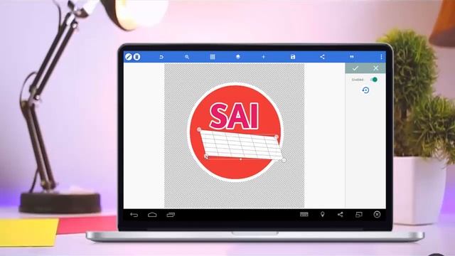 logo tutorial  in mobile application pixel lab by R.Sai vignesh