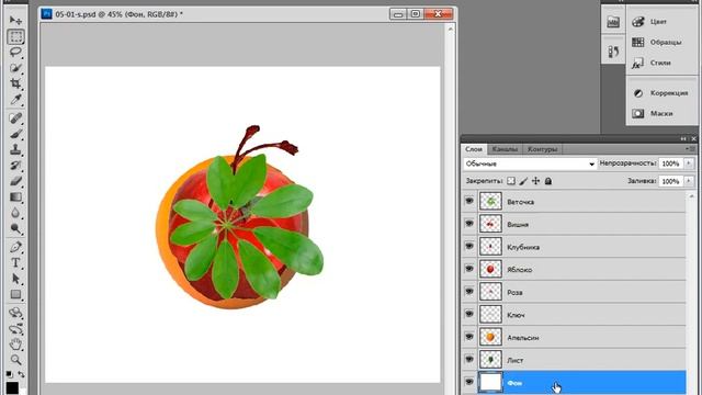 Слои в Фотошоп. Фото редактор Adobe Photoshop. смотреть онлайн