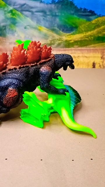 FIGHT DINO ‼️🦖 GODZILLA ATTACK SPINOSAURUS смотреть онлайн