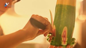 короткое видео  о создании резной свечи "Весна"