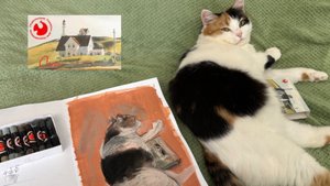 😻Рисую милую кошку соусом🎨