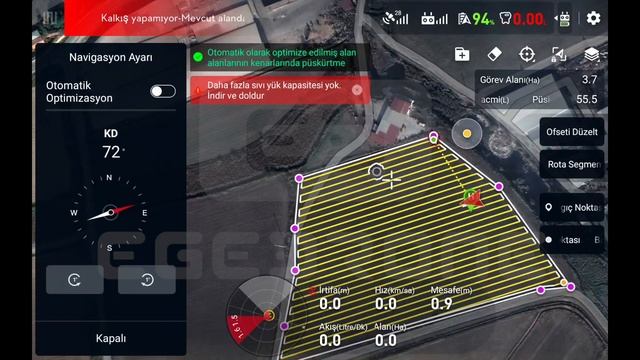 AGRAS T40 STANDART HARİTALAMA - EGE DRONE смотреть онлайн