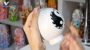 как сочетается инь янь на резной свече ДИМСИ