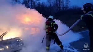 Пожар в Калининградской области.