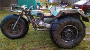 Трехколесный каракат с двигателем от скутера. Обзор.