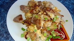 Жареная печень рыбы Налима