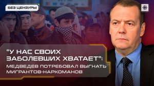 "У нас своих заболевших хватает": Медведев потребовал выгнать мигрантов-наркоманов