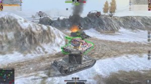 Веселый взвод FV4005 испортил настроение рандому)) Tanks Blitz