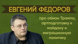 Евгений Федоров про обман Трампа, артподготовку к майдану и миграционную политику