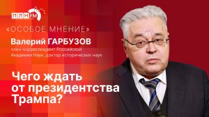 «Особое мнение» Валерия ГАРБУЗОВА: чего ждать от президентства Трампа?