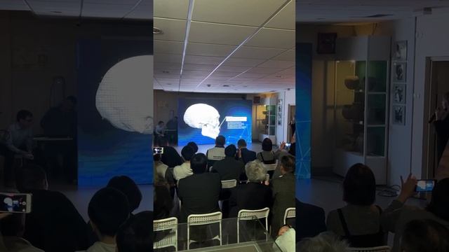 Моменты презентации 3D-реконструкции Кердюгенского воина в СВФУ. Видео Айтала Яковлева 04.02.2025 г