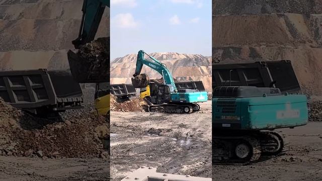 KOBELCO 38 TONS EXCAVATORS SK-380-HD LC #excavator #coalmines #kobelco #working #viral #video #380 смотреть онлайн