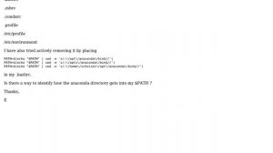 Anaconda directory in $PATH - origin obscure