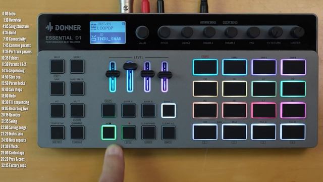 Donner Essential  D1  a fun drum machine, especially if they fix a few issues  Review & tutorial