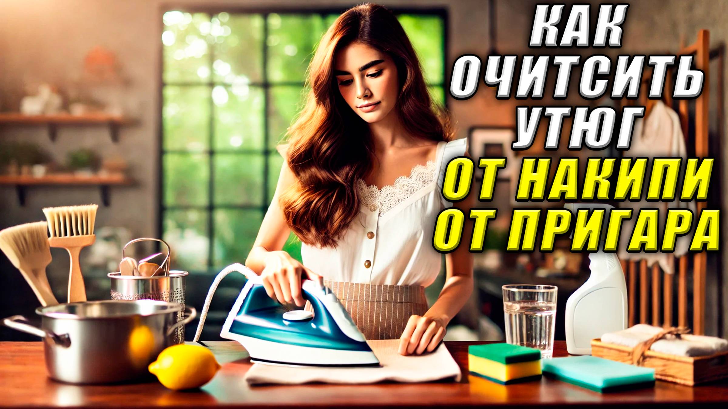 Как Очистить Утюг от Накипи от  Пригара в Домашних Условиях