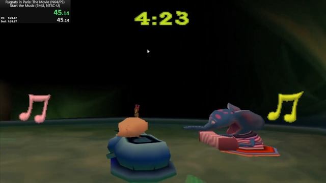 Rugrats in Paris: the Movie Speedrun Start the Music (N64, EMU) WR 1:23 by Drunclefluff смотреть онлайн