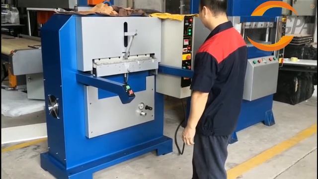 120 tons Genuine Leather embossing machine 1 смотреть онлайн