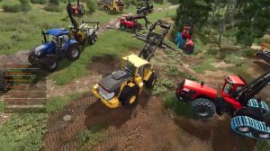 FS25  заготовка леса и стройка базы. #farming simulator, #видеоигры #фермер #трактор