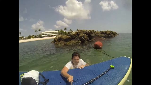 One of the Best Beaches in the World to Paddleboard, snorkeling and horse ridding, Cayman Islands. смотреть онлайн