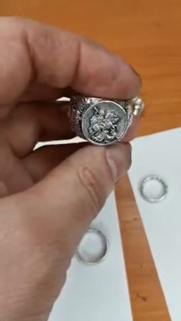 Кольцо "Георгий победоносец" серебряное смотреть онлайн