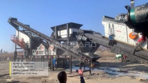 100 т/ч двухрежимная мобильная дробильная установка на объекте заказчика в России