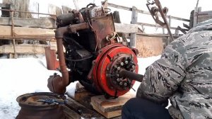 Трактор🚜 Т-16 установил корзину сцепления