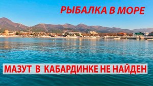 МАЗУТ В КАБАРДИНКЕ НЕ НАЙДЕН! Рыбалка в море. Как приготовить ставриду.