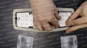 Как установить набор светодиодных ламп в светильник mitsubishi