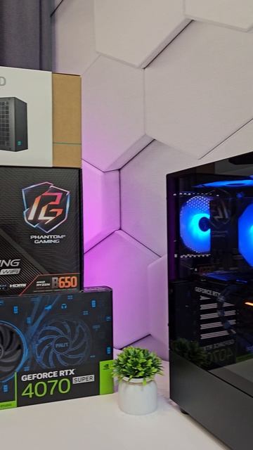 Игровой ПК на Ryzen 5 7500F и RTX 4070 super #сборкапк #amd #rtx #amdcpu