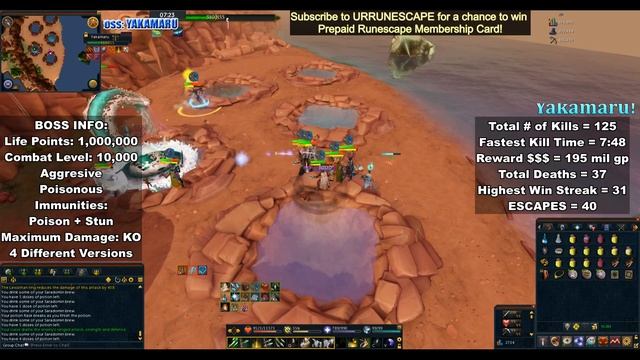 THE BOSS:YAKAMARU! Kill # 126 Runescape Game MMORPG смотреть онлайн