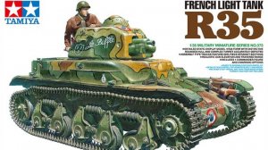 Распаковка Tamiya 1 35 35373 French Light Tank R35