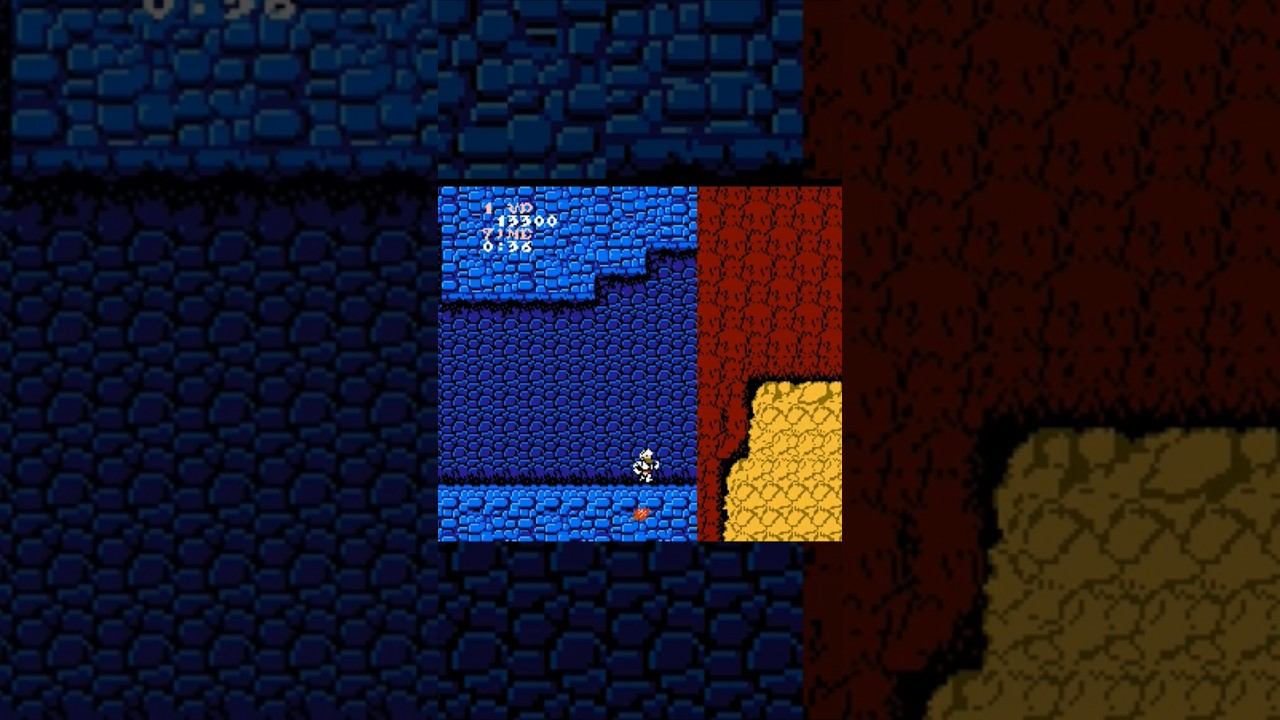 Ghoust and goblins бег через текстуры #nes #dendy #shorts #денди #sega #16bit #8bit #games смотреть онлайн