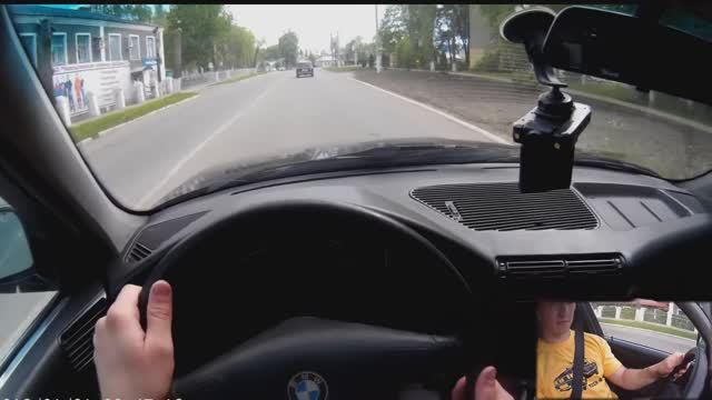 Вождение по городу с камерой на голове водителя (часть 2) (подготовка к экзамену по воздению)