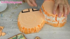 Классная идея! Подставки для фигурок из гипса. Разные способы  имитации коры дерева. ХоббиМаркет