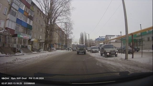 Пример видео с камеры заднего вида видеорегистратора iBOX Epic WiFi Dual через тонировку 5%