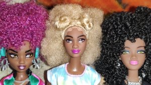 Кукла Barbie 180 с Wildberries, ещё одна кучеряшка в моё куклосемейство.mp4