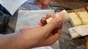 РУЛЕТИКИ С БЕКОНОМ НА ШПАЖКАХ-ОЧЕНЬ ВКУСНЫЙ РЕЦЕПТ/BACON ROLLS ON SKEWERS - A VERY TASTY RECIPE