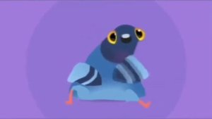 Голубь Танцует под Я жую любимую жевачку